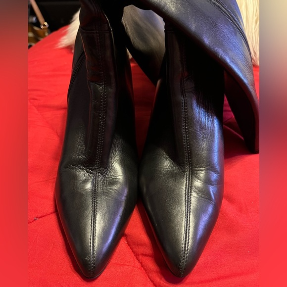 EUC PRADA Nappa Soft Leather Stretch Boots 10.5/40 1/2 - Picture 4 of 16